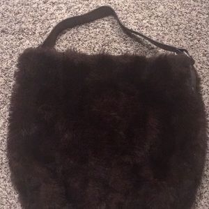 Fuzzy handbag